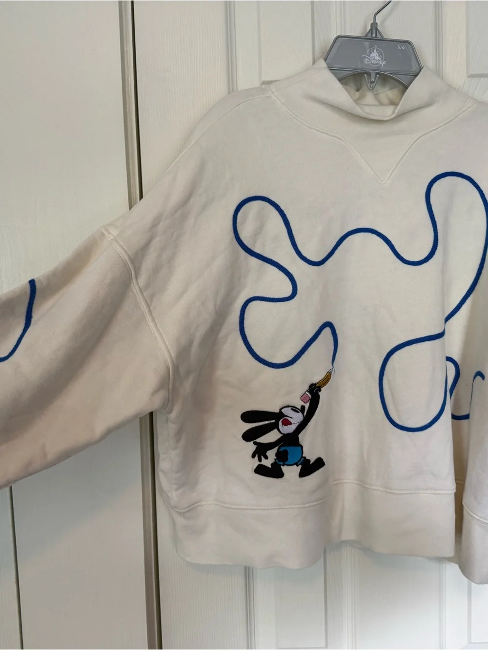 EUC Disney Parks Oswald Cowlneck Cream Sweater worn once